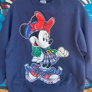 Vintage Minnie Mouse Disney Pullover Sweatshirt